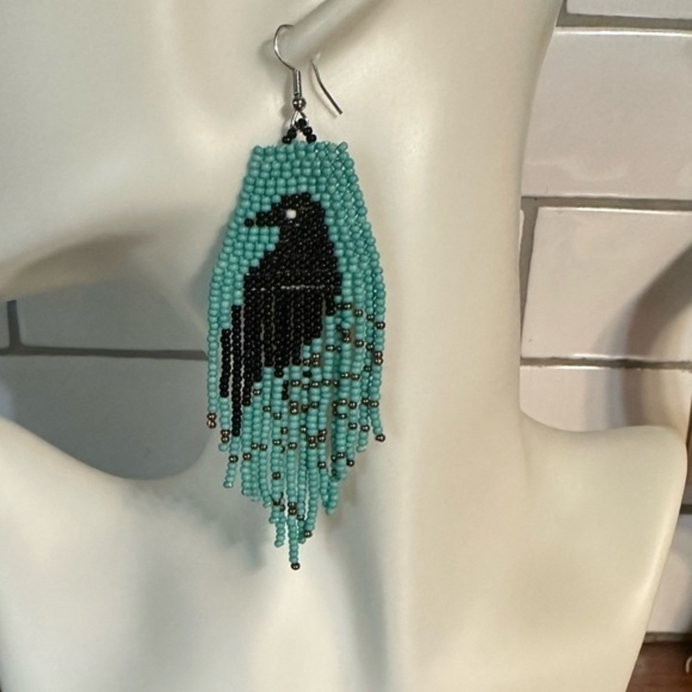 COPY - - Beautiful beaded earrings. NWT Western. Boho Navajo